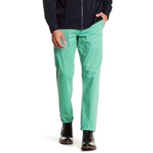 Men’s Dockers Khaki Jean Slim Fit Pants In Slated Green Size 32x30